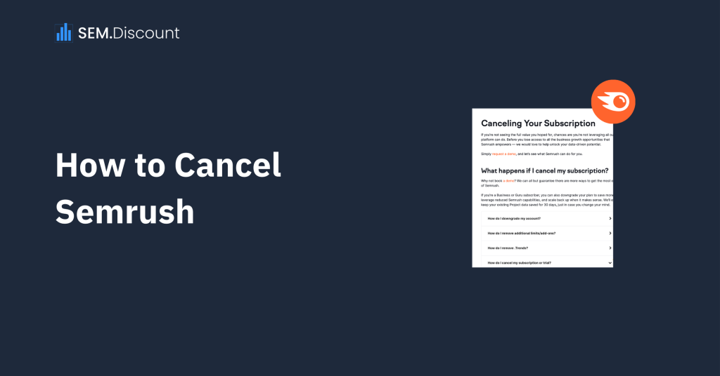 How to Cancel Semrush