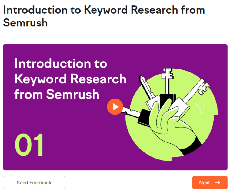 Keyword Research with Semrush