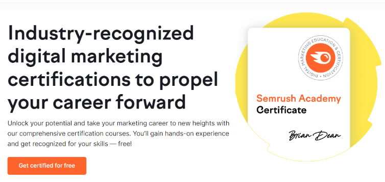 Semrush Academy Courses