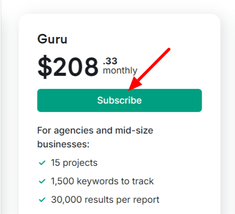 Choose The Guru Subscription