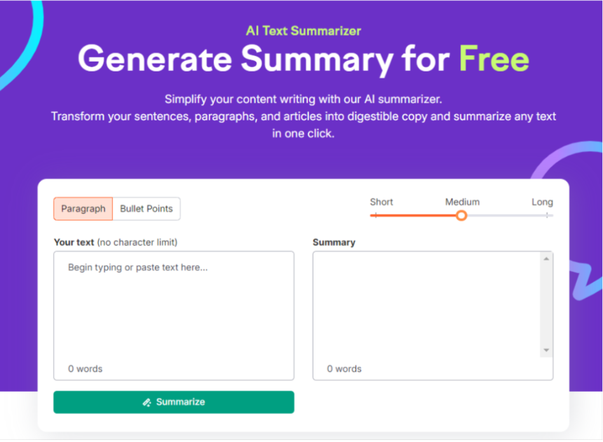 Semrush Summary Generator